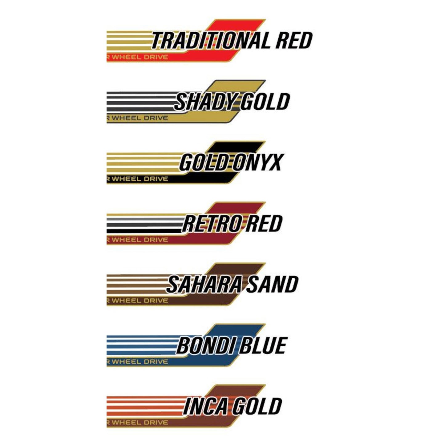 Decal Body Stripe Kit (Townsville) - 79 Series Dual Cab (2012-)