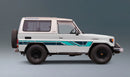 70 Series Land Cruiser Decal Body Stripe Kit (Barossa) - 73/74 Series (1984–1990)