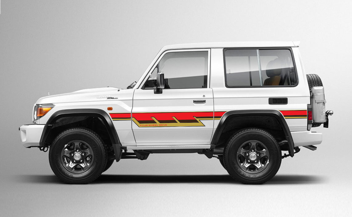 70 Series Land Cruiser Decal Body Stripe Kit (California) -  71 Series (2023-)