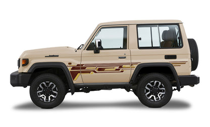 70 Series Land Cruiser Decal Body Stripe Kit (Doha) -  71 Series (2023-)