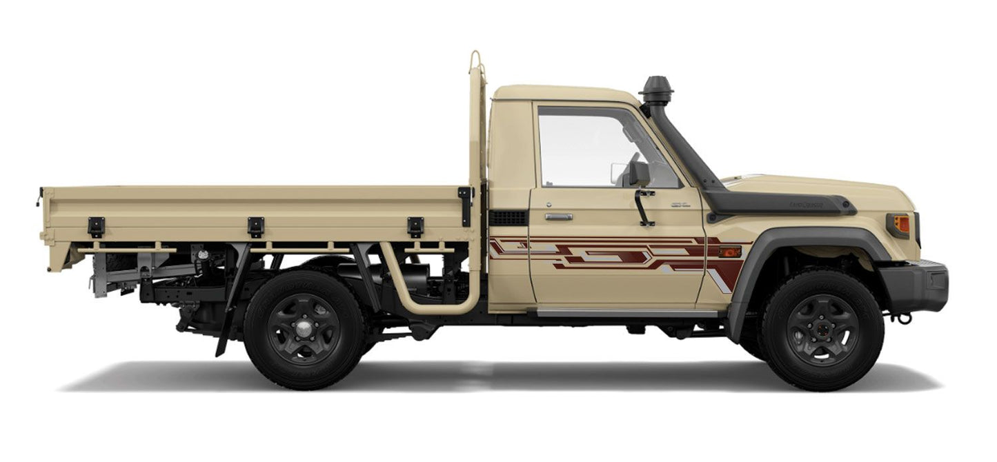 79 Series Single Cab Decal Body Stripe Kit (Doha)