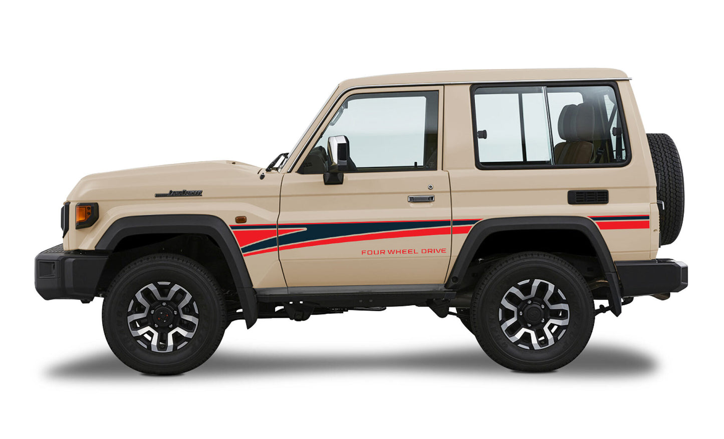 70 Series Land Cruiser Decal Body Stripe Kit (Narrabri) -  71 Series (2023-)