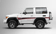70 Series Land Cruiser Decal Body Stripe Kit (Narrabri) -  71 Series (2023-)