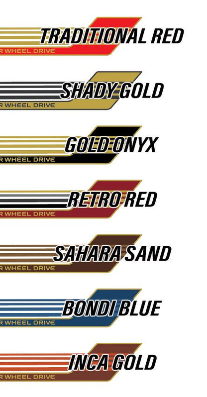 70 Series Land Cruiser Decal Body Stripe Kit (Townsville) - 79 Series Dual Cab (2012-)