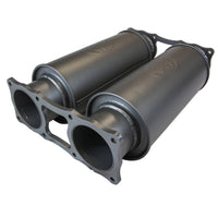 70 Series Land Cruiser Extreme Duty Twin 4 Turbo Back Exhaust with Resonator - 79 Series Dual Cab