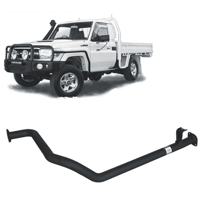Toyota Land Cruiser Redback 2.5" Exhaust for 79 Series Exhaust 1HZ with Muffler