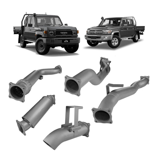 Toyota Land Cruiser Redback Extreme Duty 4" Turbo Back Exhaust for Toyota Landcruiser 79 Series Dual Cab (2012 - 2024)