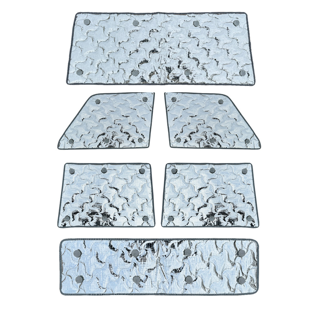 Solar Sun Shades (6 Pack) for the Toyota LandCruiser 79 Series Dual Cab (2012-)