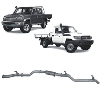 Extreme Duty 3" DPF Back Exhaust for the Toyota LandCruiser 79 Series Single & Dual Cab (11/2016 - On) (view 2)