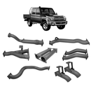 Extreme Duty Twin 4" Turbo Back Exhaust w/ Resonator for the Toyota LandCruiser 79 Series Dual Cab (view 2)