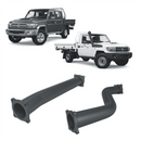 Extreme Duty 3" Turbo Back Exhaust for the Toyota LandCruiser 79 Series Dual Cab w/ Auxiliary Fuel Tank (view 6)
