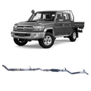 Extreme Duty 3" Turbo Back Exhaust for the Toyota LandCruiser 79 Series Dual Cab w/ Auxiliary Fuel Tank (01/2012 - 1 (view 3)
